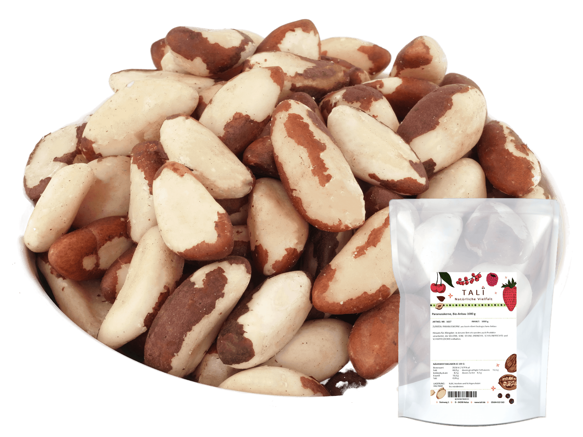 Paranusskerne, Bio-Anbau 1000 g