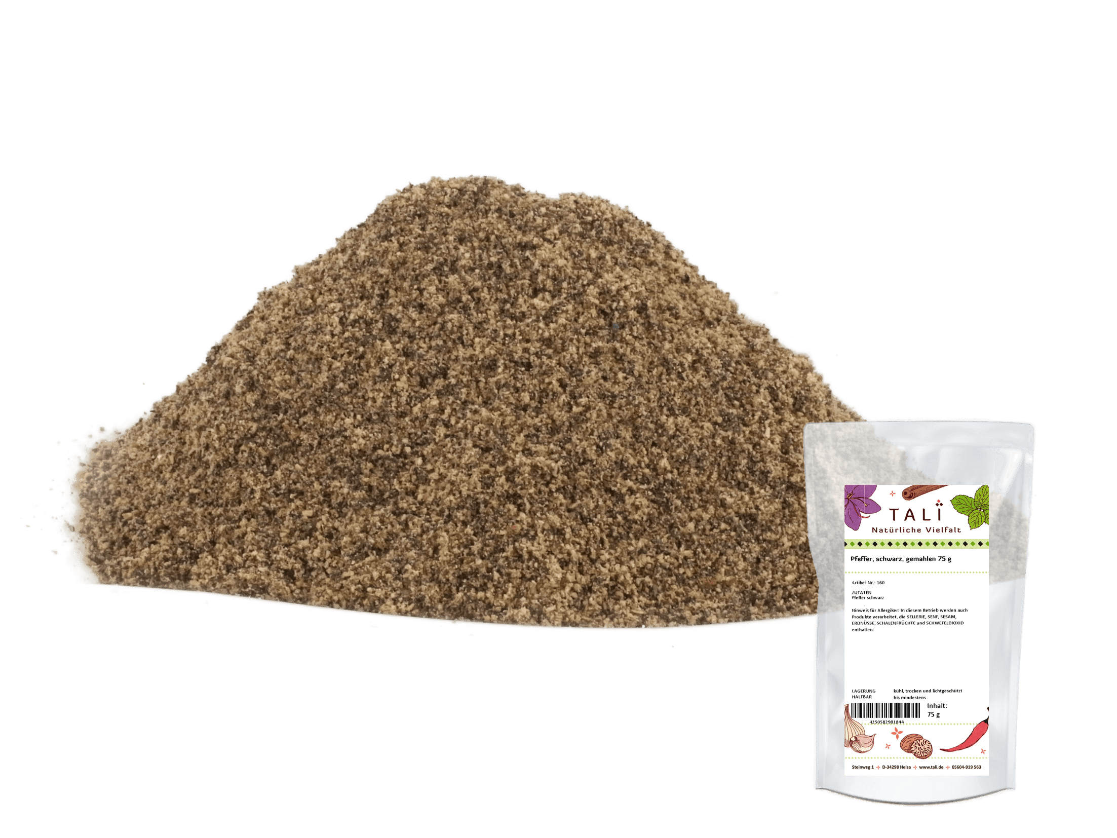 Pfeffer, schwarz, gemahlen 75 g