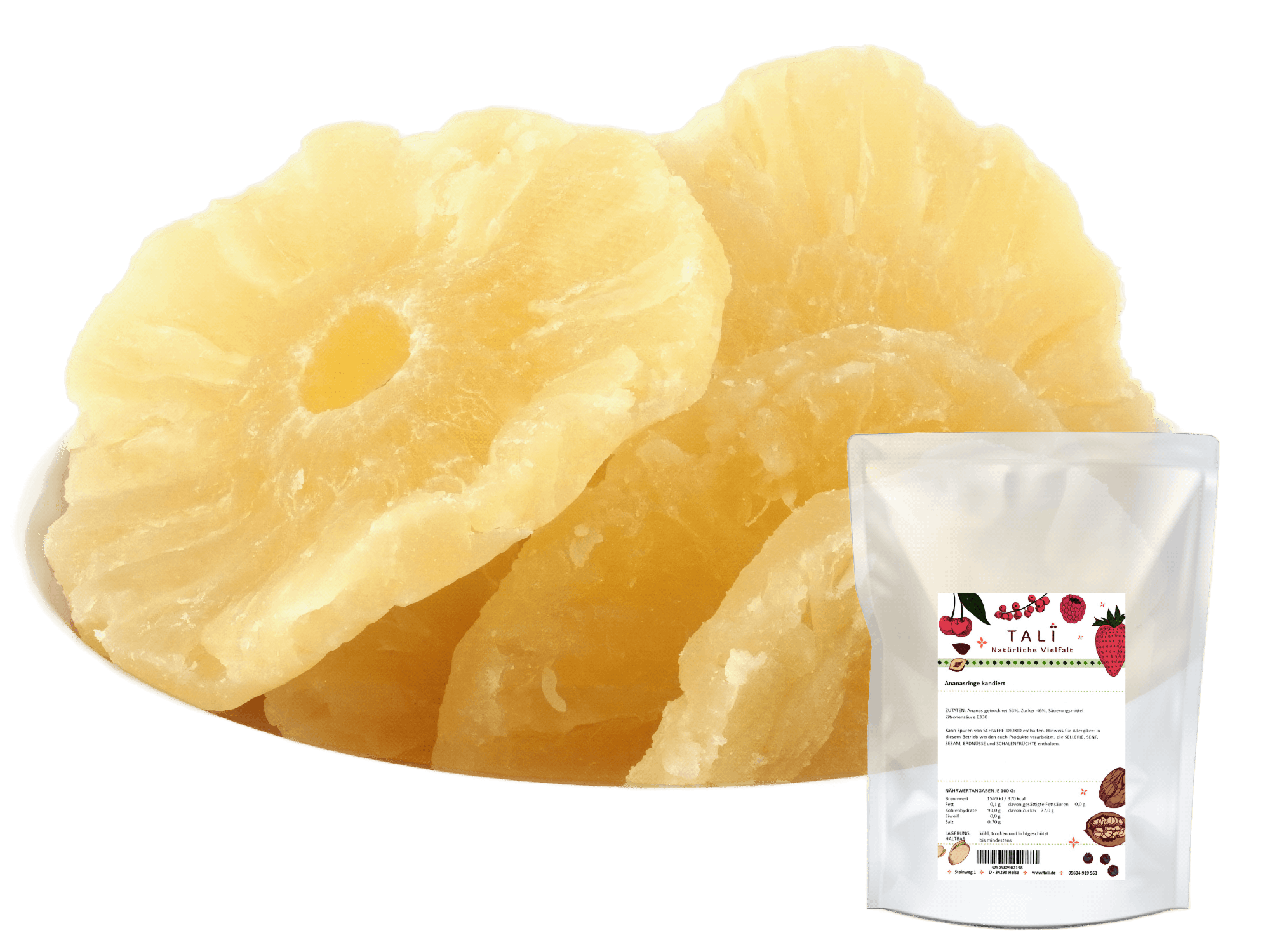 Ananasringe kandiert 500 g