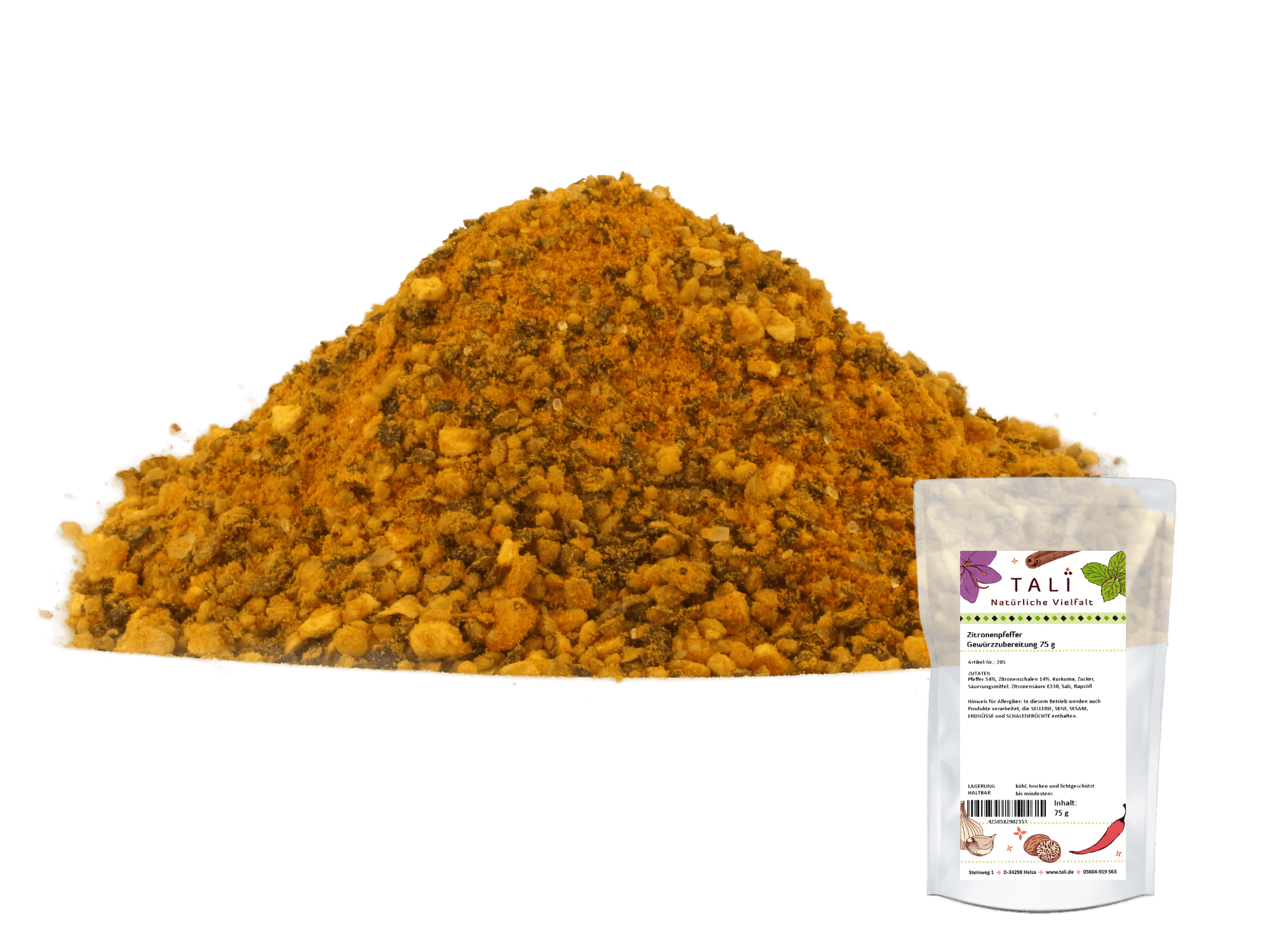 Zitronenpfeffer Gewürzzubereitung 75 g