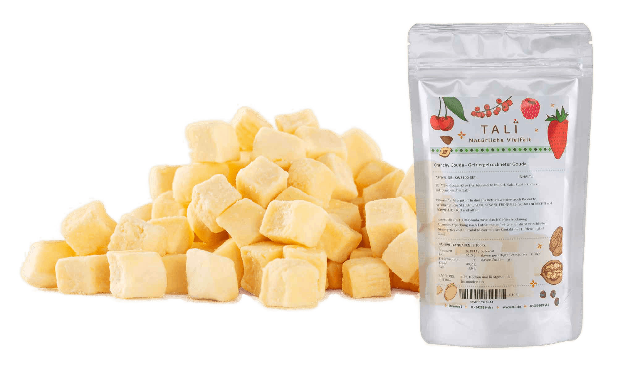 Crunchy Gouda - Gefriergetrockneter Gouda 250 g Beutel