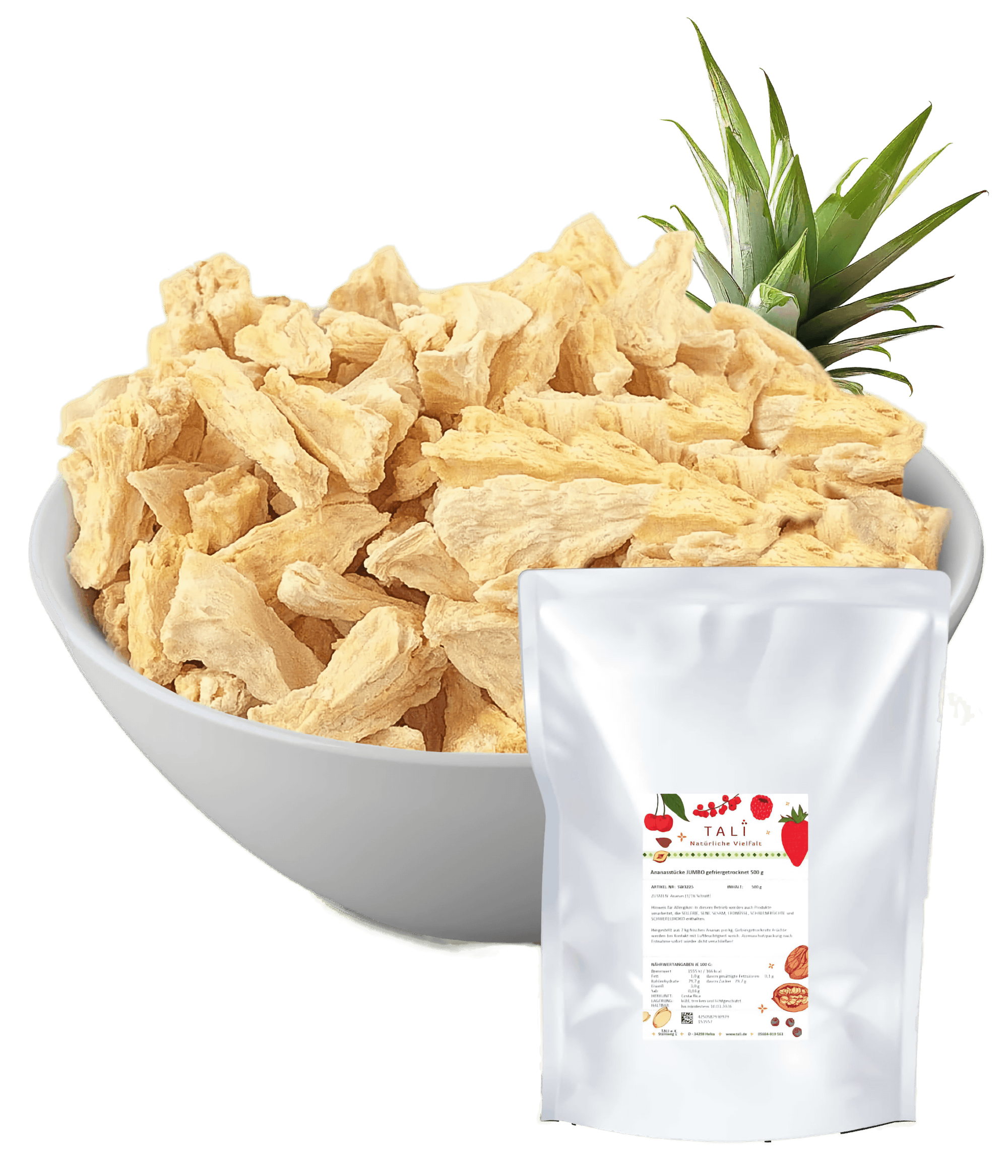 Ananasstücke JUMBO gefriergetrocknet 500 g