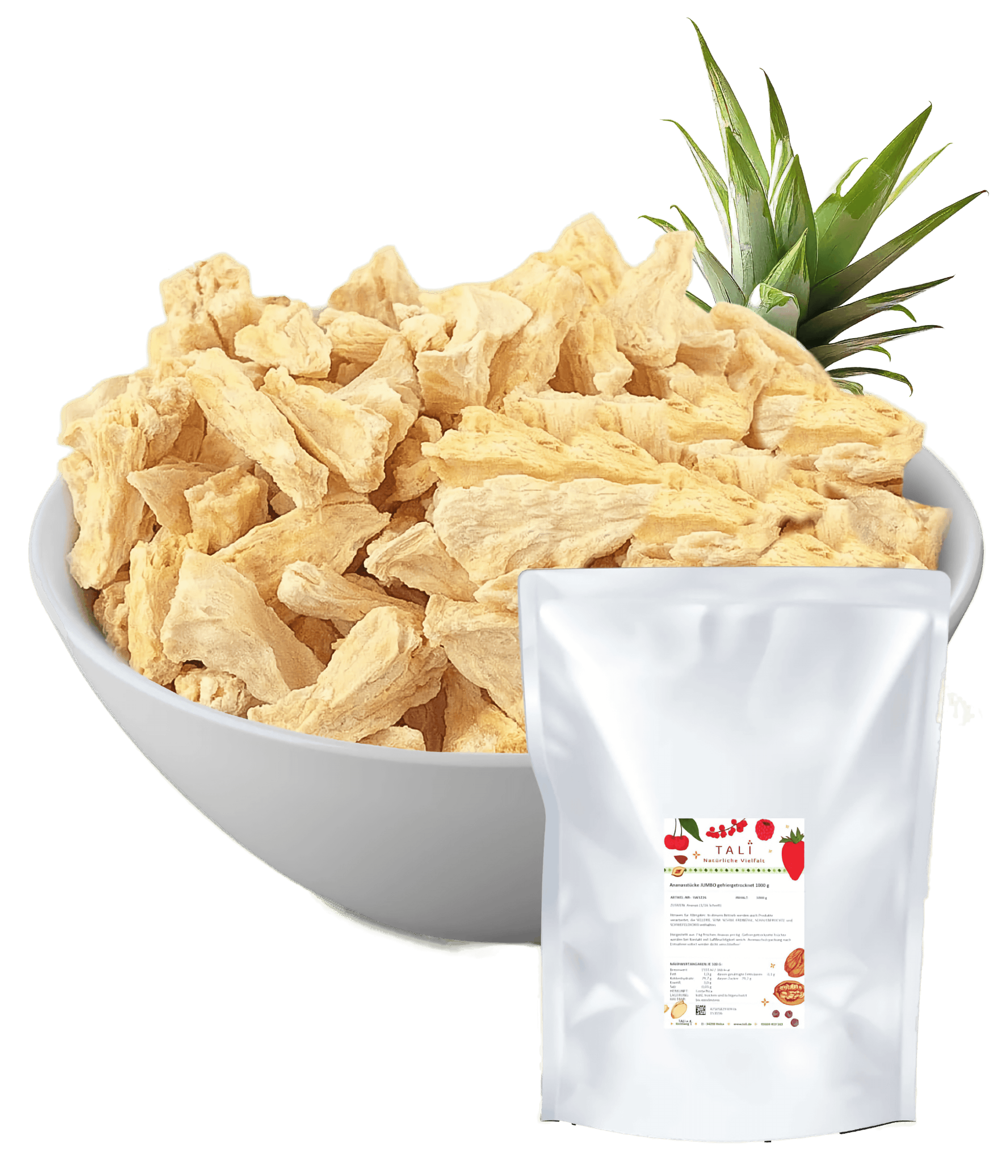 Ananasstücke JUMBO gefriergetrocknet 1000 g