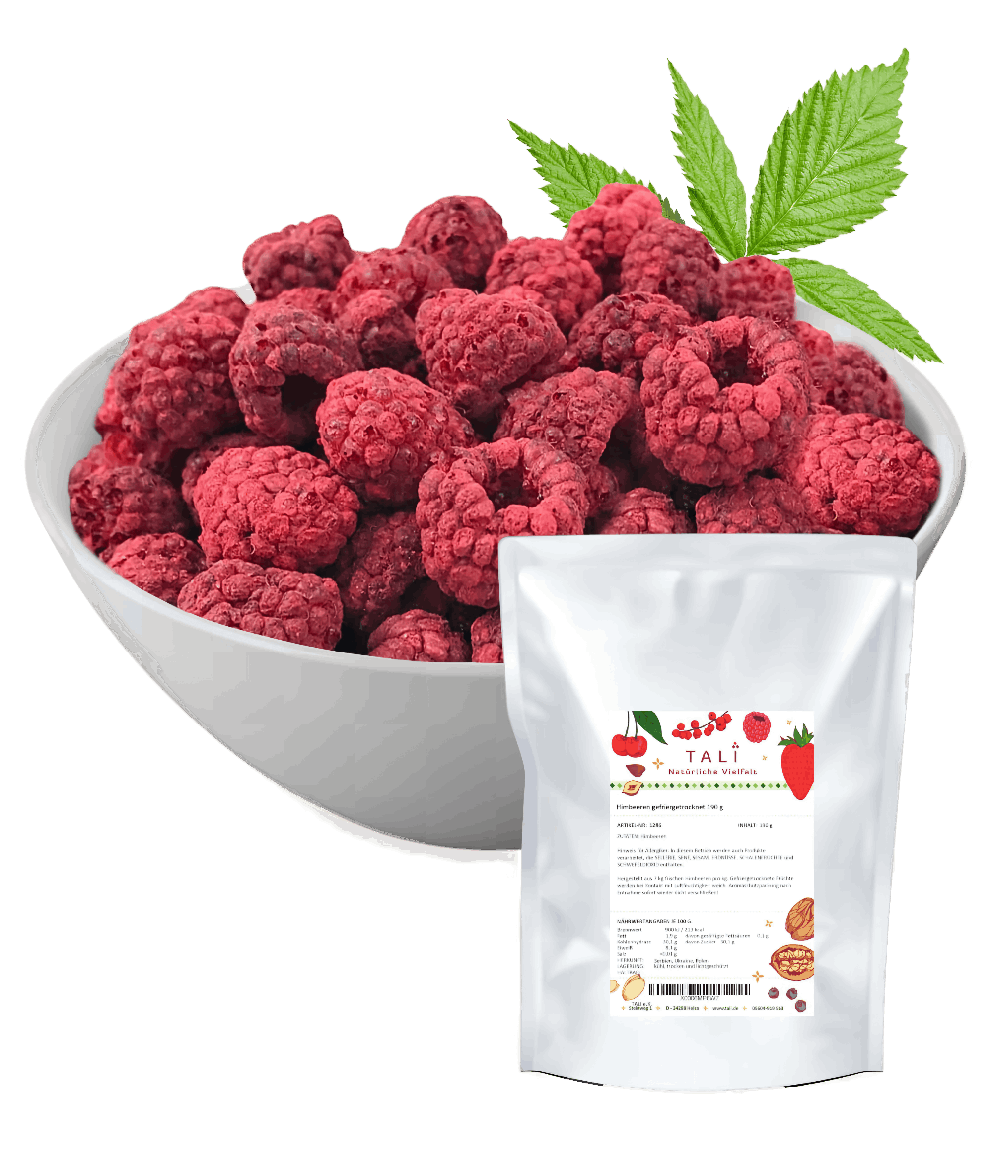 Himbeeren gefriergetrocknet 190 g