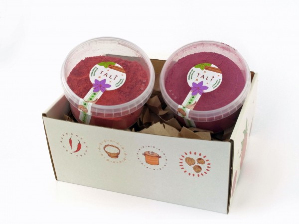 Geschenkbox Erdbeer & Himbeer Fruchtpulver