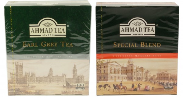 Ahmad Earl Grey / Special Blend Earl Grey Tea, 100 x 2 g Beutel