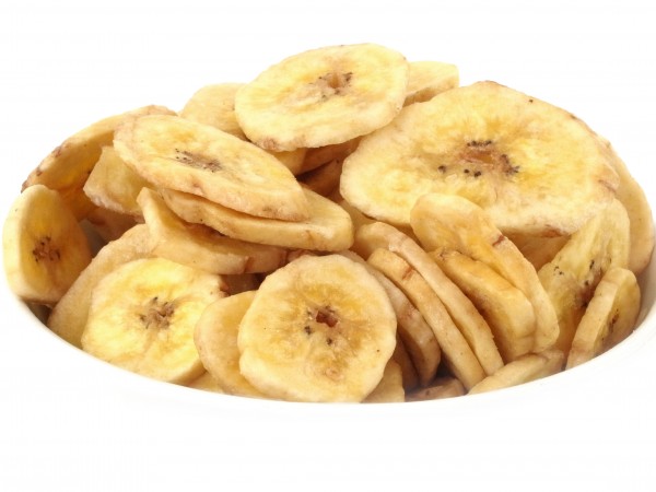 Bananenchips gesüßt